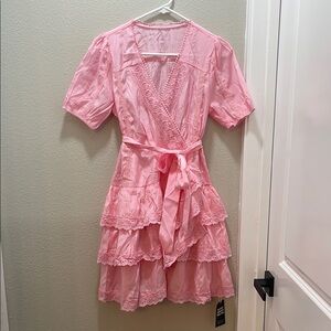 NWT pink ruffle dress